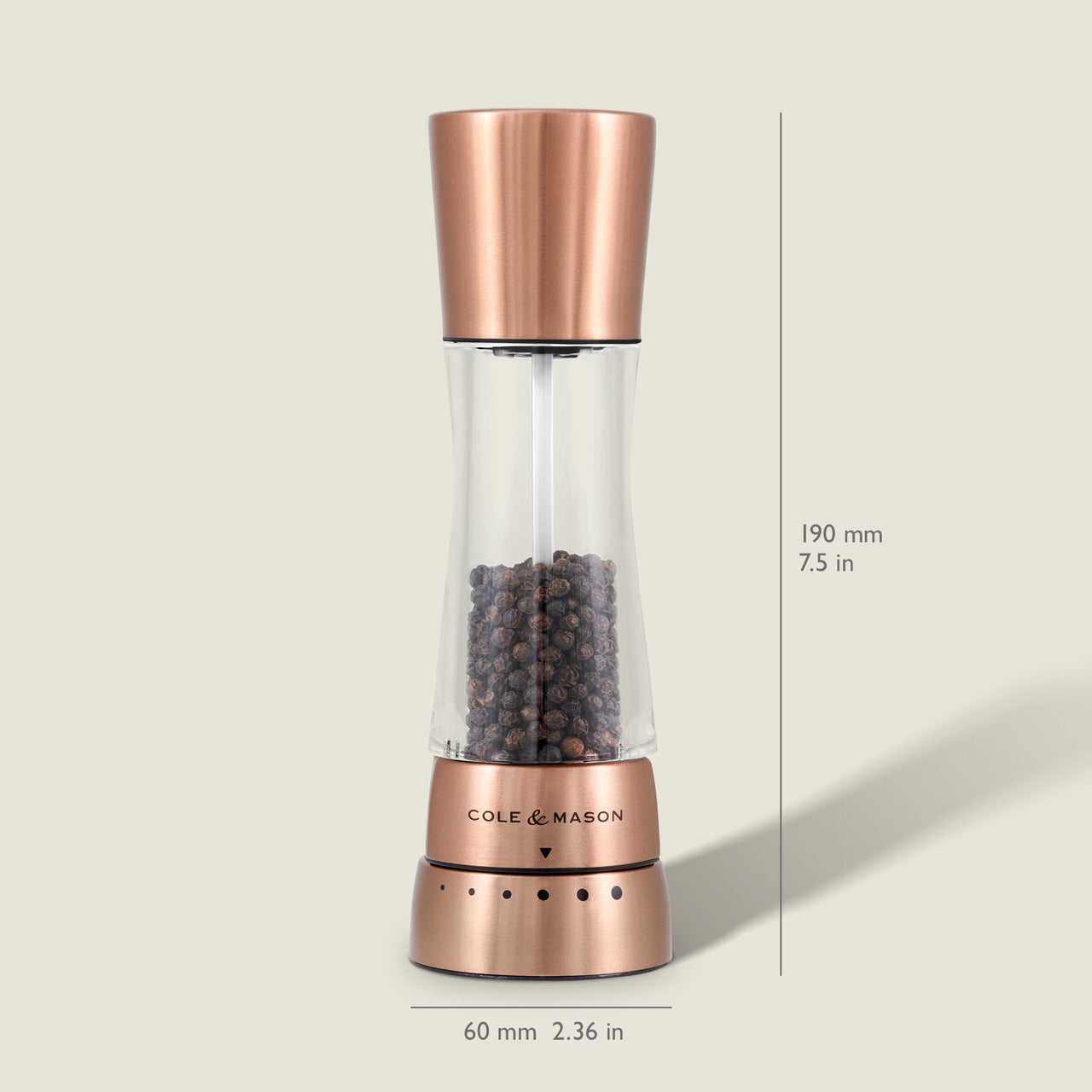 Cole & Mason Derwent Copper Salt & Pepper Mill