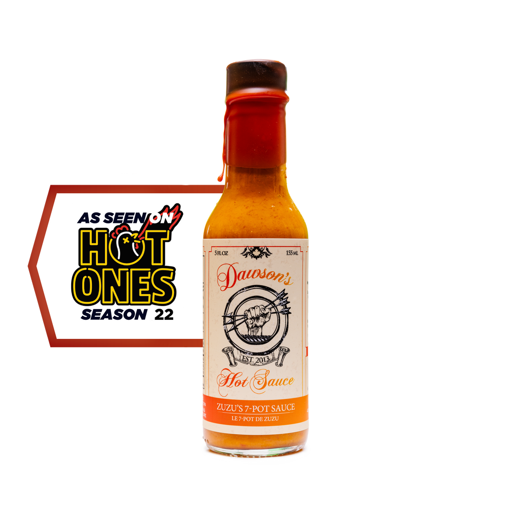Dawson's Zuzu's 7-Pot Hot Sauce | Hot Ones Season 22 Sauce #9, 5 oz. (4PK) - BEST BUY:  Best By 9/25/26