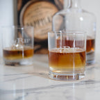 Old Rip Van Winkle Decanter & Set of 2 Rocks Glasses