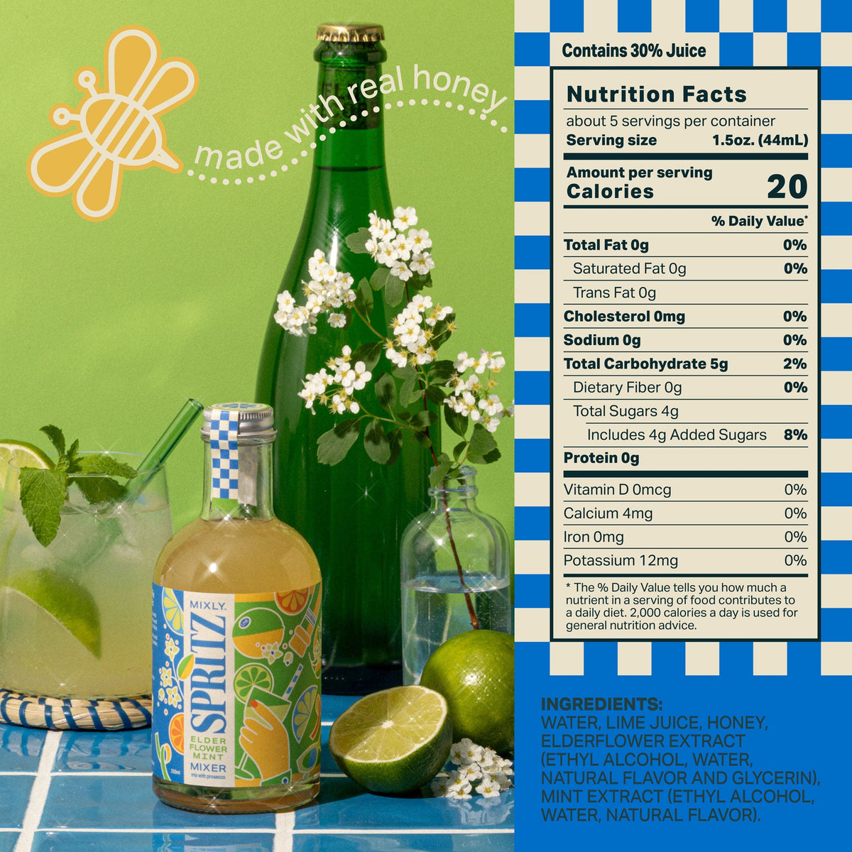 Elderflower Mint Spritz Mixer