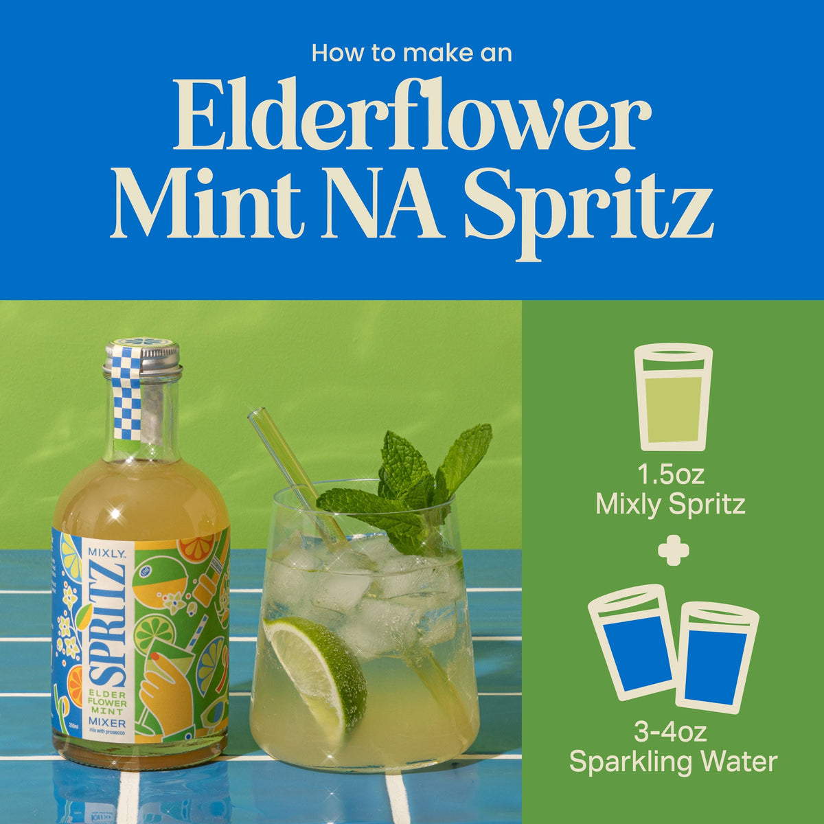 Elderflower Mint Spritz Mixer