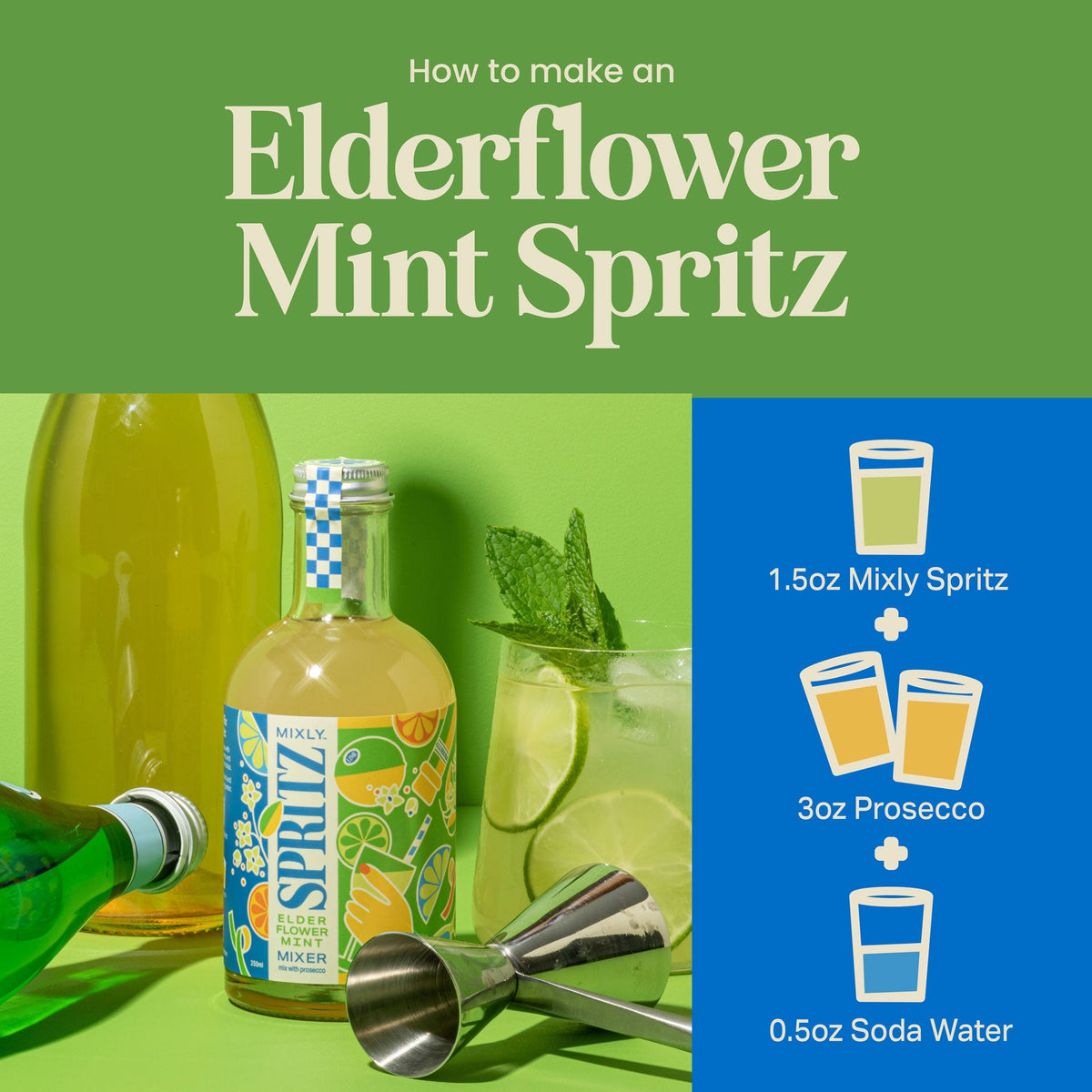 Elderflower Mint Spritz Mixer