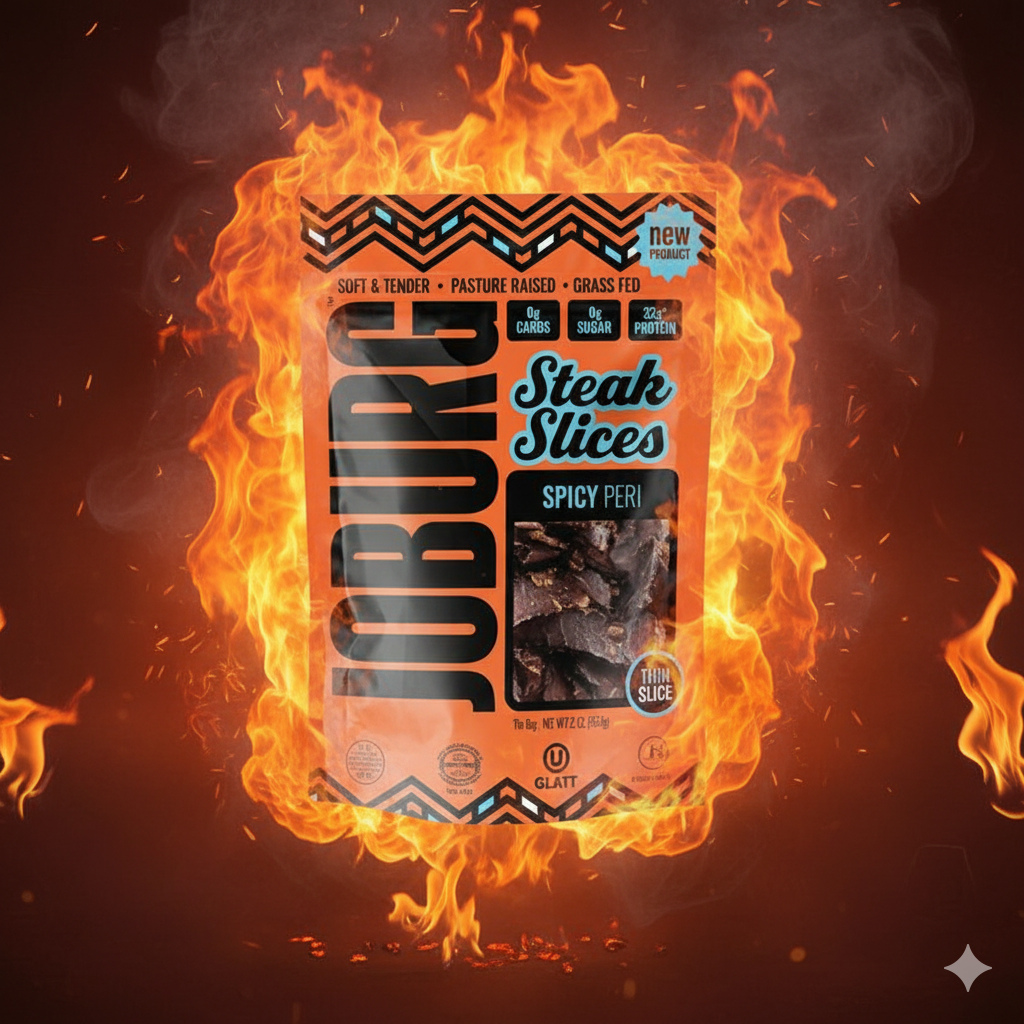 Spicy Peri Peri Beef Biltong Steak Slices - 12 Pack