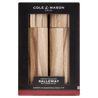 Cole & Mason Galloway Acacia Salt and Pepper Mill Gift Set 7