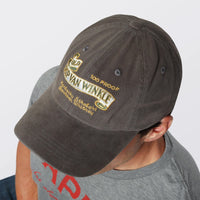 Vintage Label Ball Cap in Charcoal