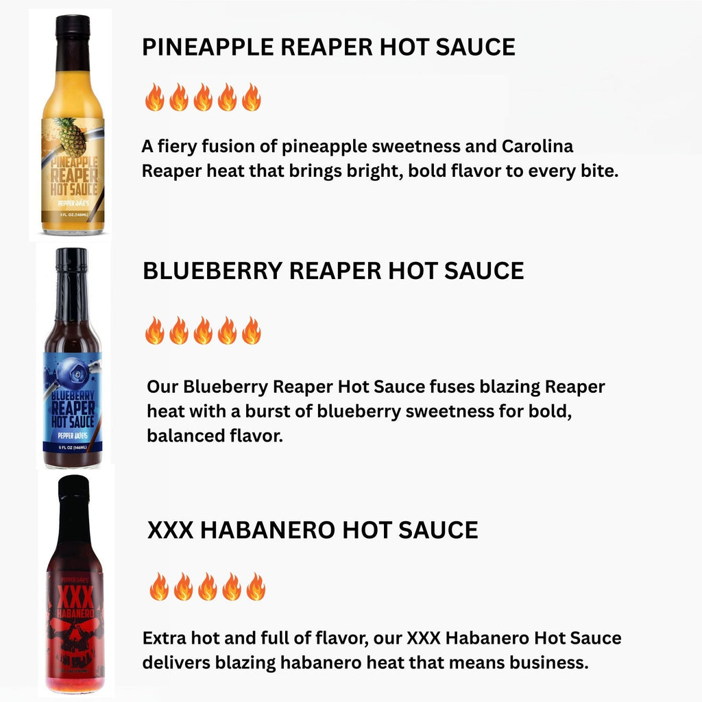 Pepper Joe's Hottest Hot Sauce Gift Box - 6-Pack Super Hot Variety Set