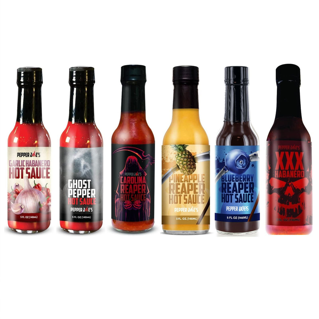 Pepper Joe's Hottest Hot Sauce Gift Box - 6-Pack Super Hot Variety Set