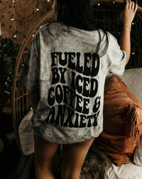 Fueled by iced coffee and anxiety Graphic Tee