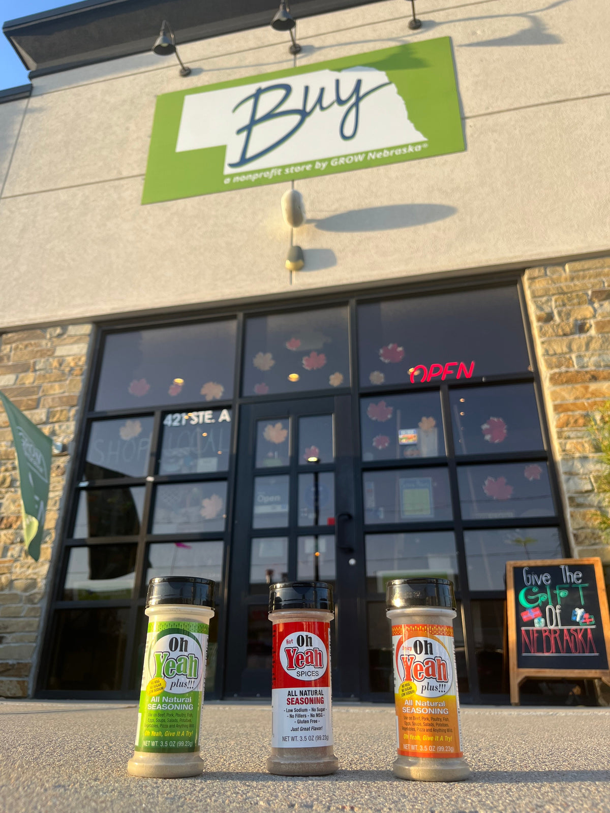 Spicy Oh Yeah Plus | 3.5 oz. Bottle | No MSG or GMO | Made in Chapman, NE | Oh Yeah Spices