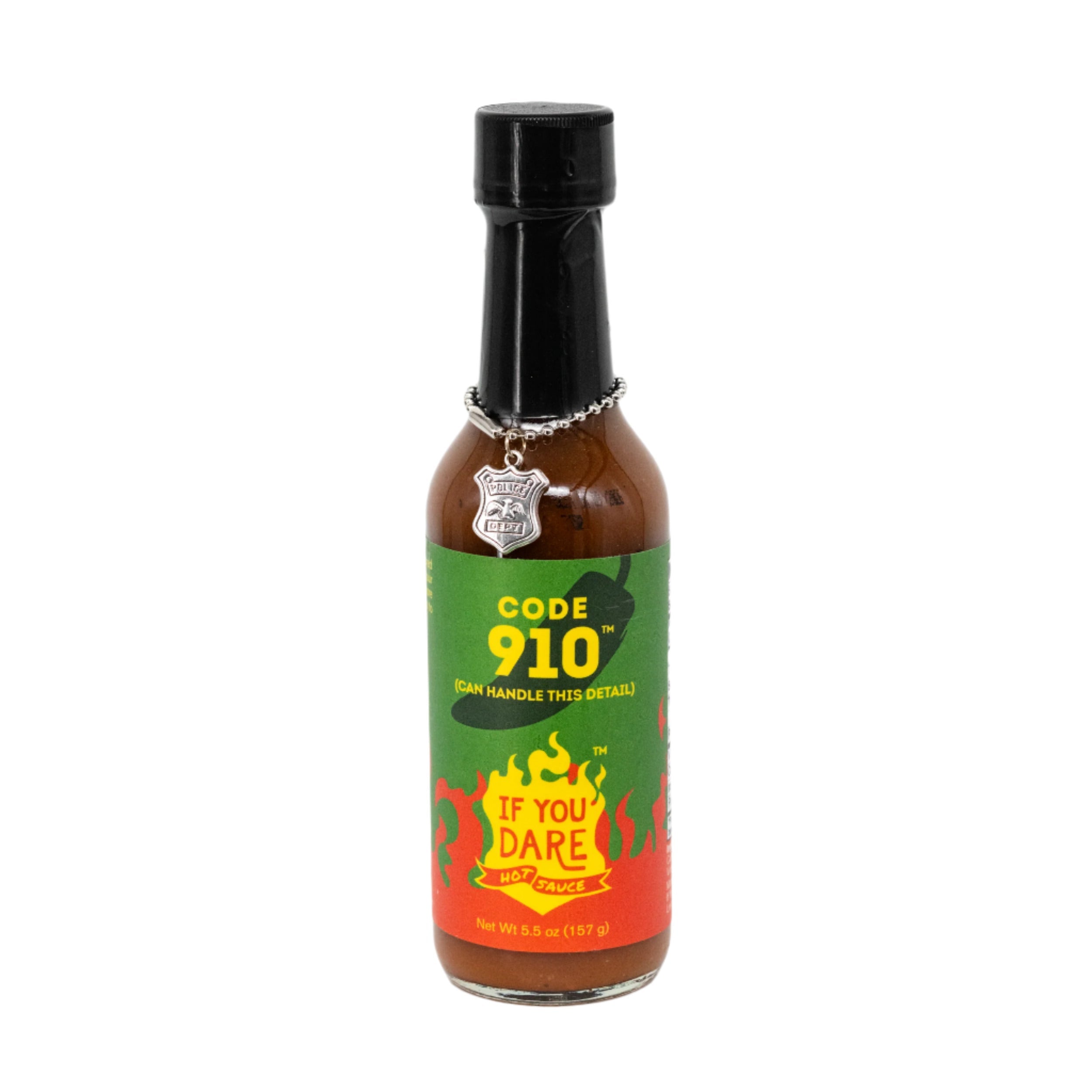 Code 910 Hot Sauce | Pack of 6 | 5.5 oz | Medium Heat  Level | If You Dare Foods