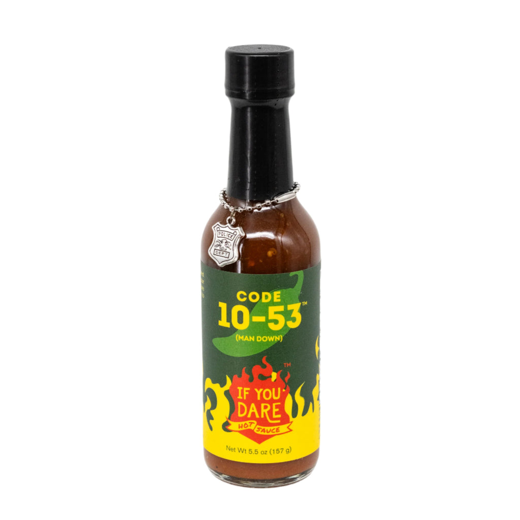 Code 10-53 Hot Sauce | Pack of 3 | 5.5 oz | Hot Heat Level | If You Dare Foods