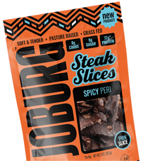 Spicy Peri Peri Beef Biltong Steak Slices - 12 Pack