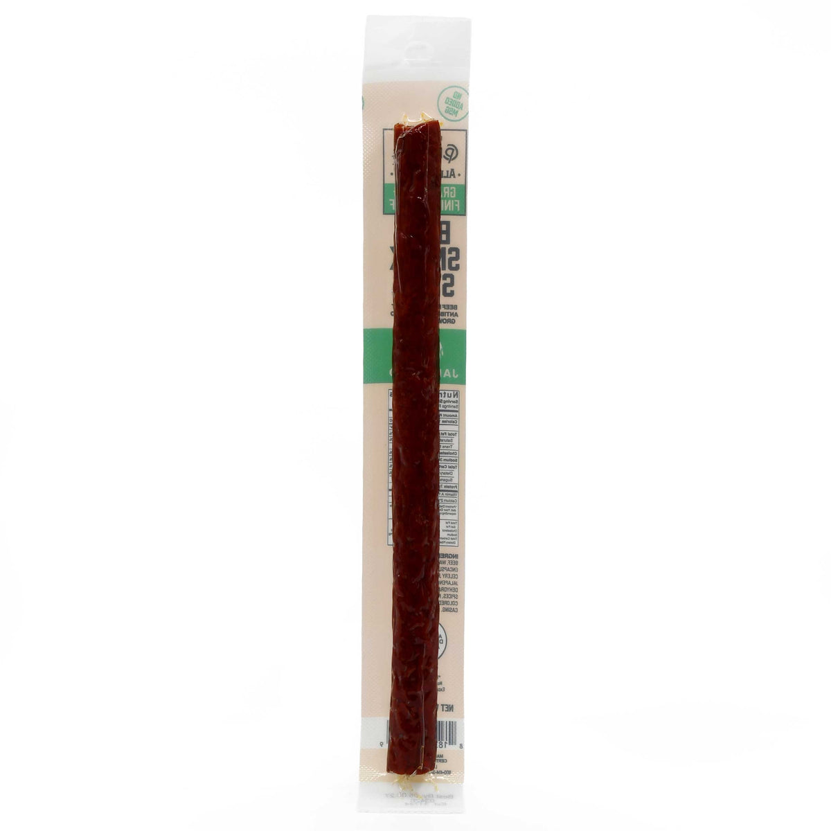 Beef Stick | 1 oz. | Jalapeño Flavor | Certified Piedmontese Beef | Grass Fed & Finished Beef | High Protein Snack | All Natural Ingredients