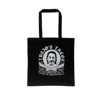 Black Canvas Tote with Machete Logo