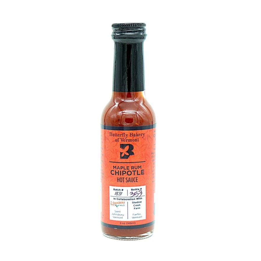 Butterfly Bakery Vermont Maple Rum Chipotle Hot Sauce - 5 oz.