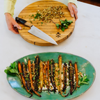 Chef Knife With Custom Barrel Stave Handle