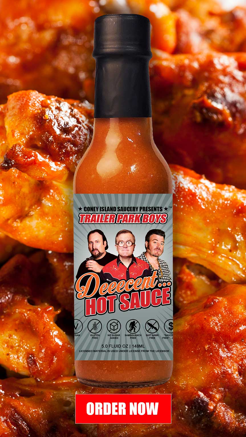Coney Island Saucery Trailer Park Boys - Deeecent Hot Sauce 5oz