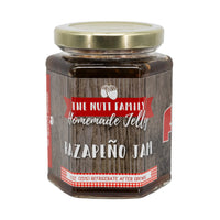 Razapeño Jam | 8 oz. Jar | Raspberry & Jalapeno Jam | Fruity Spice | Homemade Pepper Spread | Made in Ravenna, NE | Nutt Family Jams and Jellies