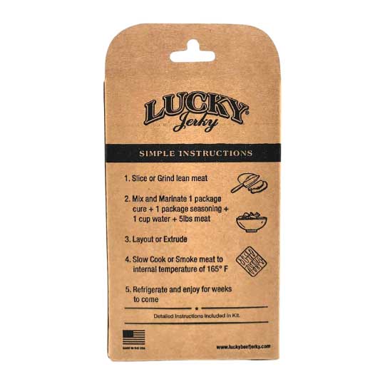 Jerky Making Kit | 12 oz. Box | Sweet & Spicy Flavor | Perfect Blend Of Teriyaki, Brown Sugar, & A Dash Of Red Pepper Heat  | Detailed Instructions Included | Sweet And Savory Flavor | Fun Family Project | Nebraska Jerky | Seasons 20 LBS. Of Meat