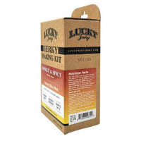 Jerky Making Kit | 12 oz. Box | Sweet & Spicy Flavor | Perfect Blend Of Teriyaki, Brown Sugar, & A Dash Of Red Pepper Heat  | Detailed Instructions Included | Sweet And Savory Flavor | Fun Family Project | Nebraska Jerky | Seasons 20 LBS. Of Meat