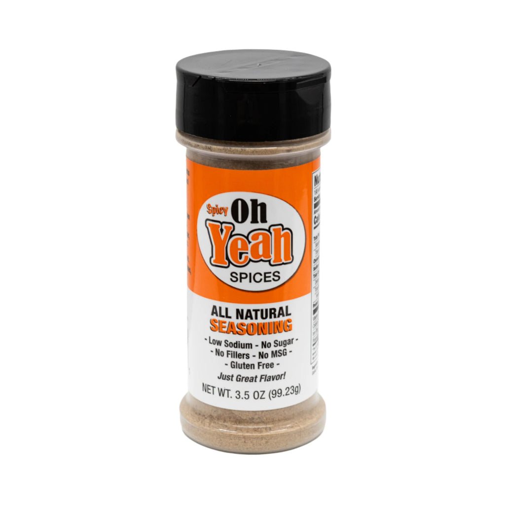 Spicy Oh Yeah Plus | 3.5 oz. Bottle | No MSG or GMO | Made in Chapman, NE | Oh Yeah Spices