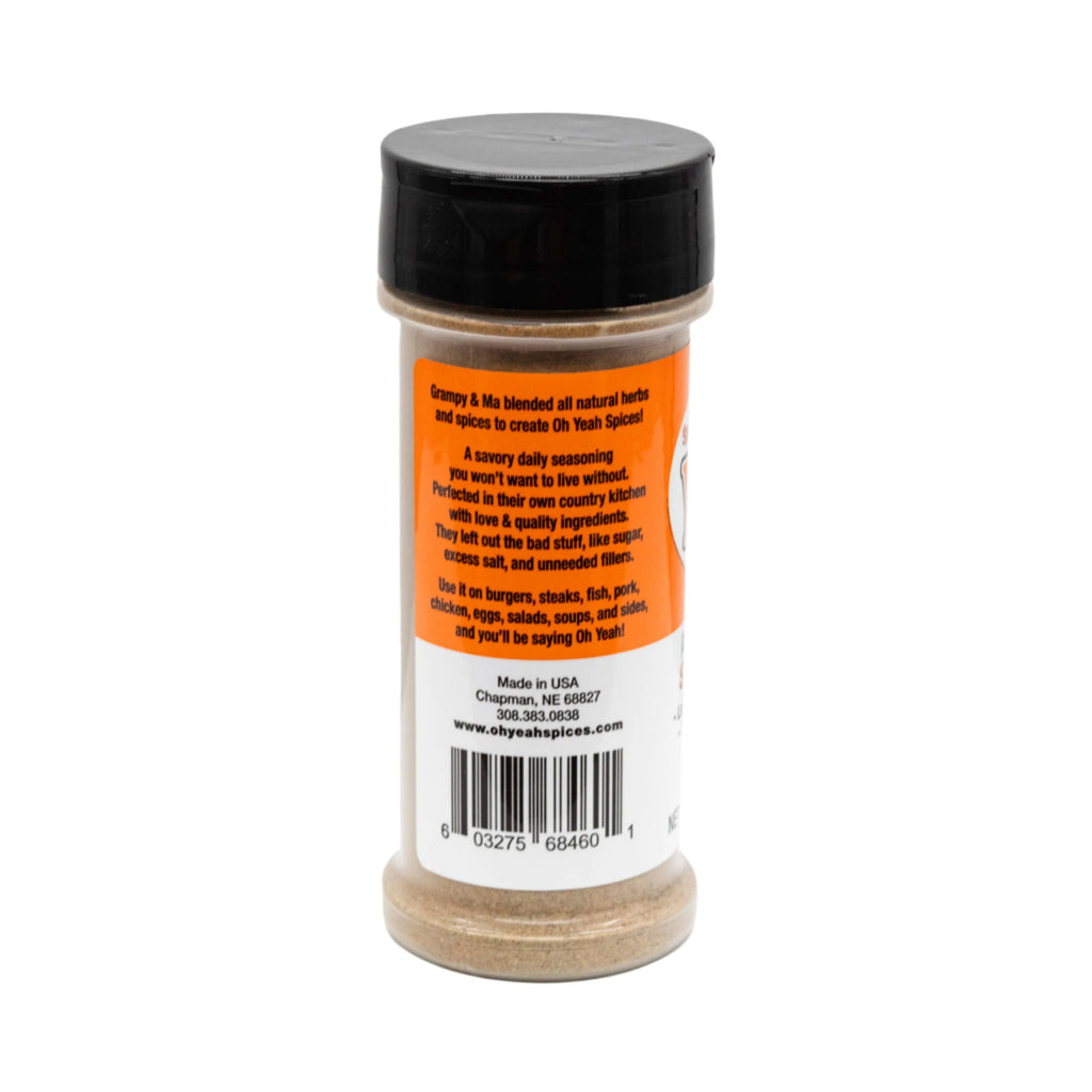 Spicy Oh Yeah Plus | 3.5 oz. Bottle | No MSG or GMO | Made in Chapman, NE | Oh Yeah Spices