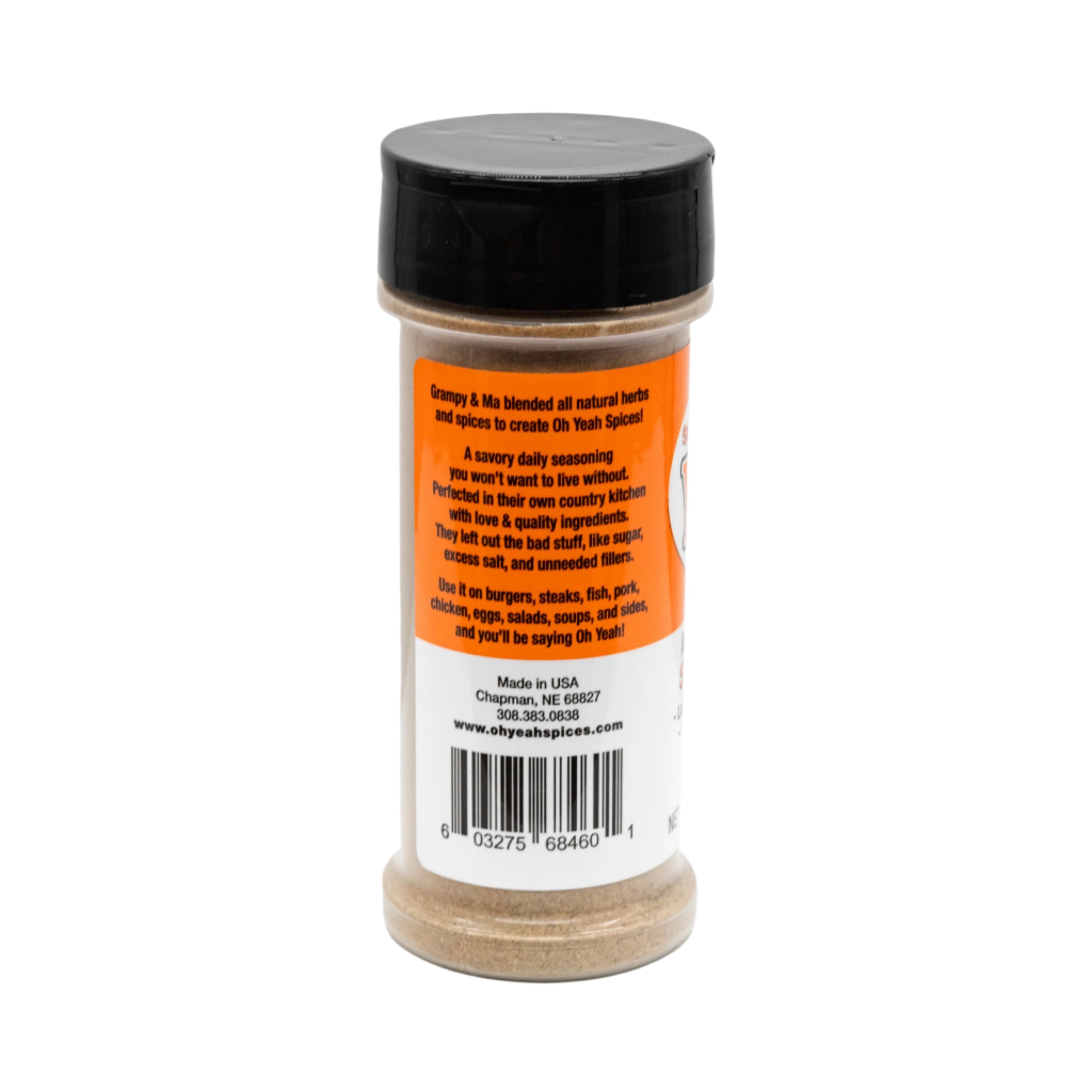 Spicy Oh Yeah Plus | 3.5 oz. Bottle | No MSG or GMO | Made in Chapman, NE | Oh Yeah Spices