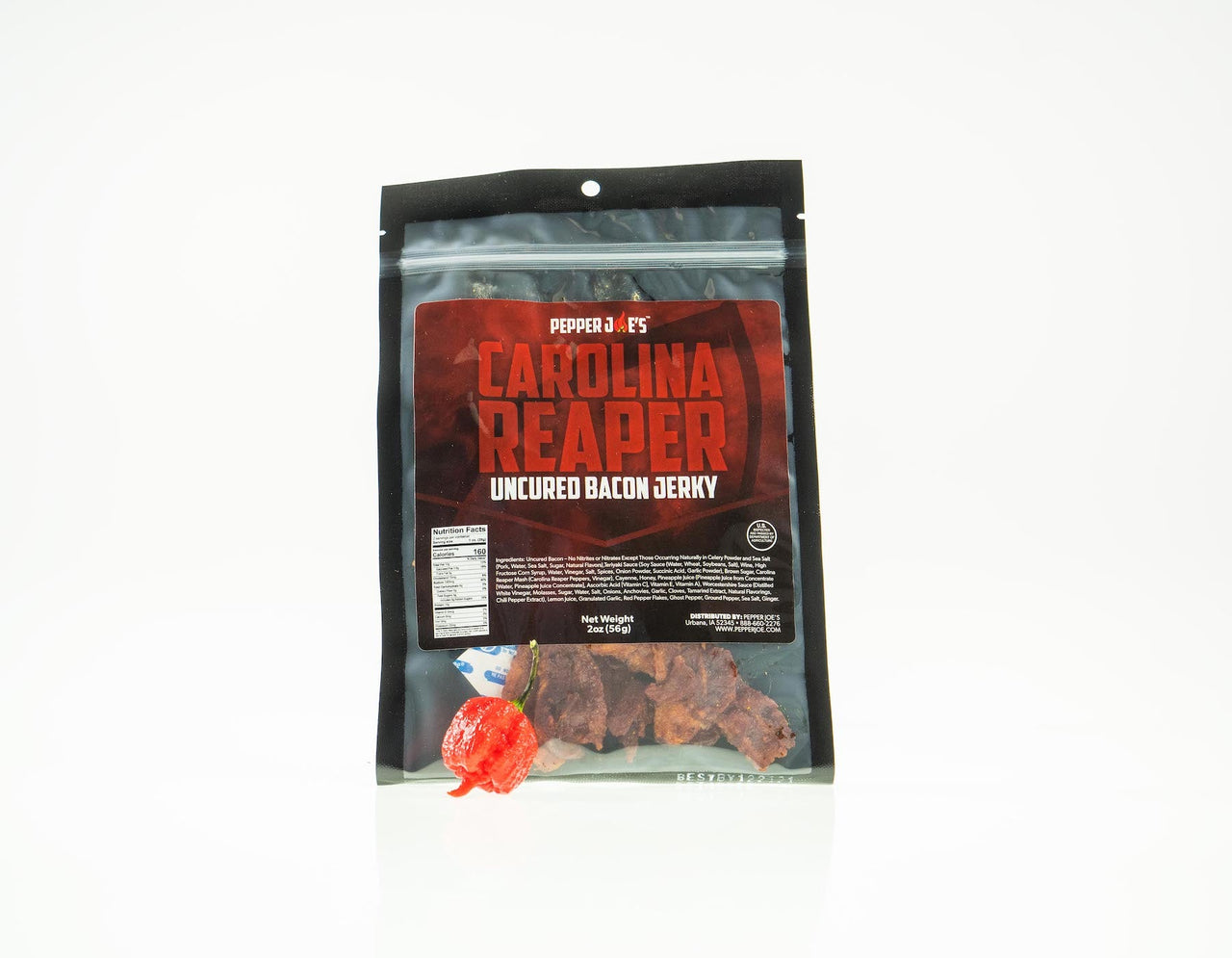 Carolina Reaper Bacon Jerky