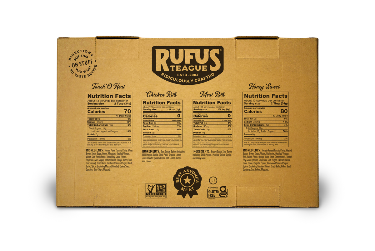 SAUCIN' & RUBBIN' KIT (4 pack)