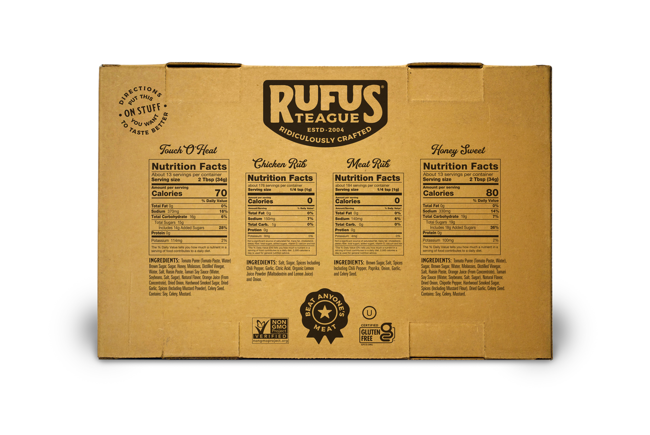 SAUCIN' & RUBBIN' KIT (4 pack)