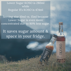 R's KOSO Lower Sugar - Japanese Postbiotic Drink (280ml / 9.5oz)×2 bottles