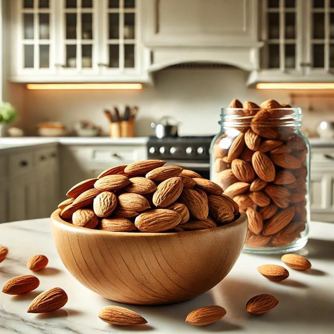 Raw Almonds with Skin