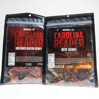 Thumbnail for Carolina Reaper Beef and Bacon Jerky Bundle