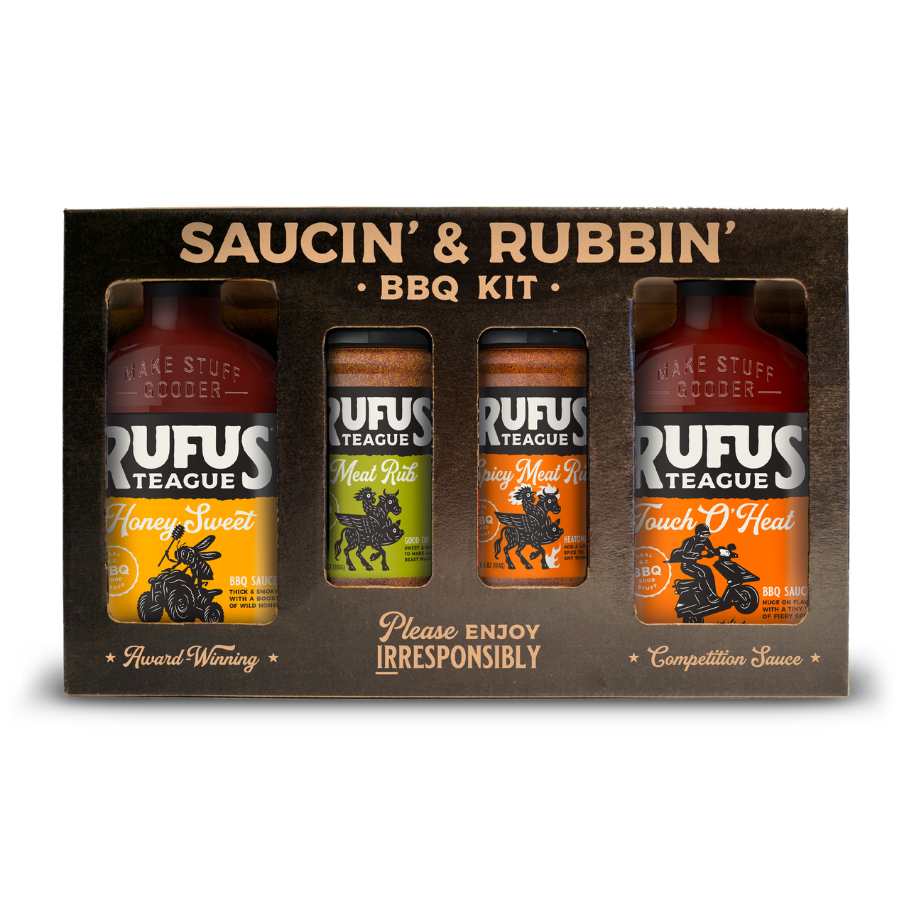 SAUCIN' & RUBBIN' KIT (4 pack)