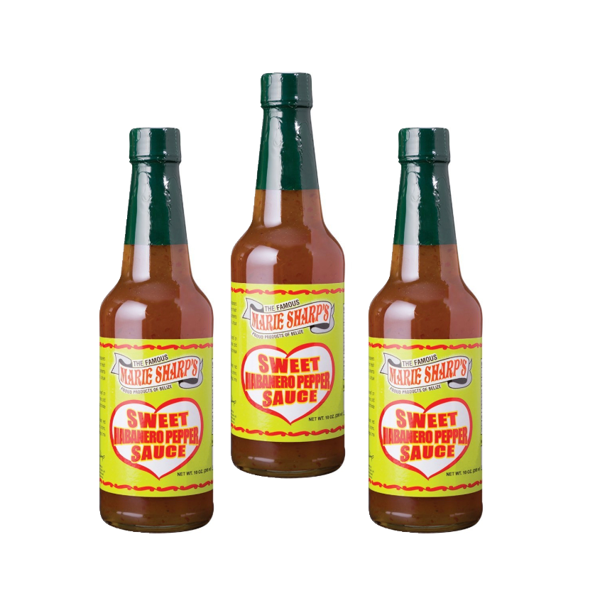 Marie Sharp's Sweet Habanero Chili Dipping Sauce 10 ounce Pack of Three