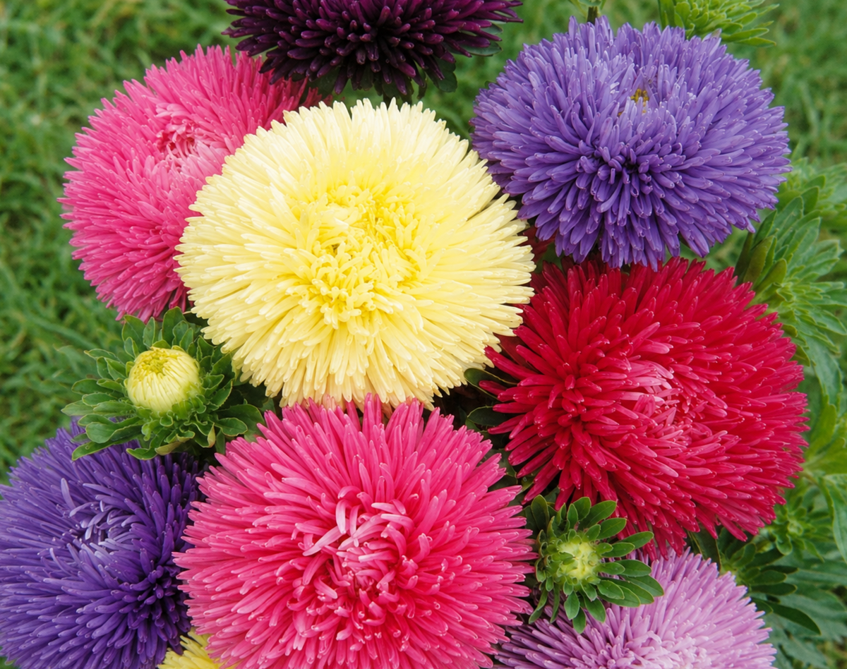 Gala Mix Aster Seeds