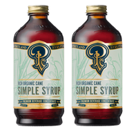 Rich Organic Cane Sugar Simple Syrup two-pack