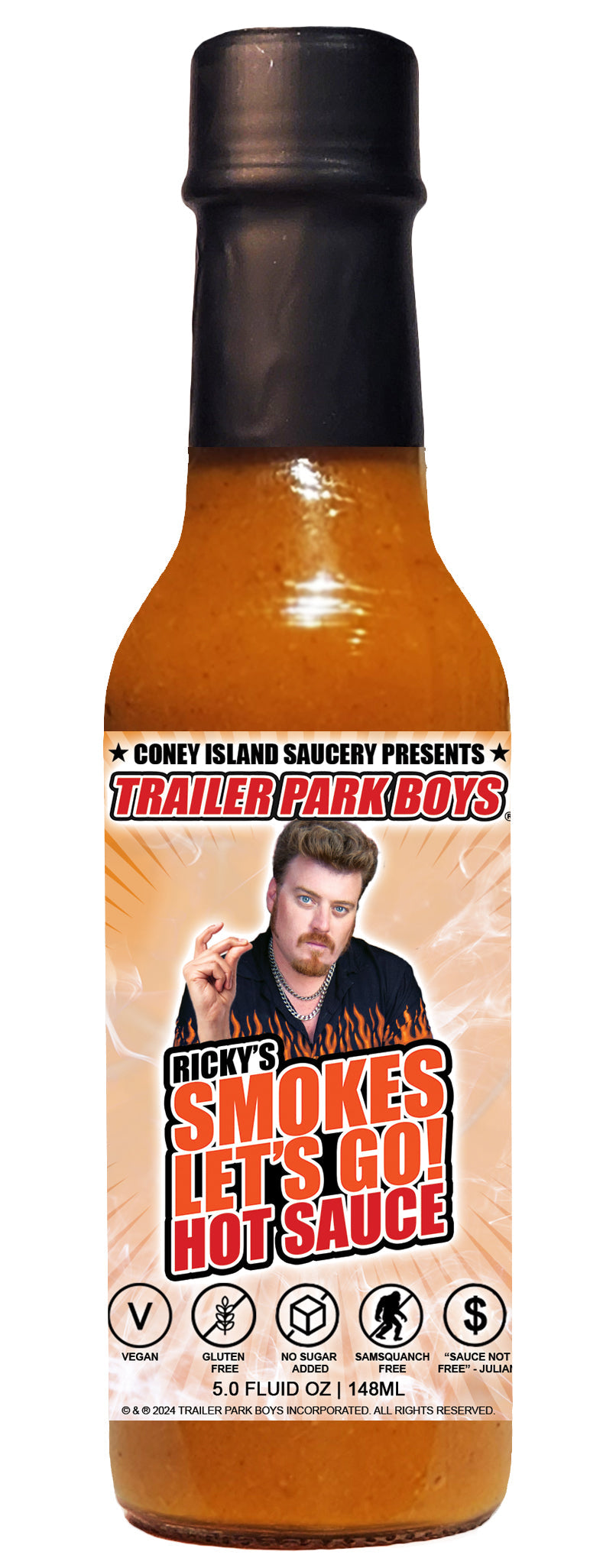 Coney Island Saucery Trailer Park Boys - Ricky's Smokes Let's Go Hot Sauce 5oz