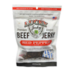 Red Pepper Beef Jerky | 3 oz. Bag | Perfect Balance Of Beef, Pepper, & Brown Sugar | Tender Meat | Burst Of Bold, Spicy Flavor | All Natural | Cooked To Perfection | Single Sourced, Hand Selected Cattle | Rich Source Of Natural Protein