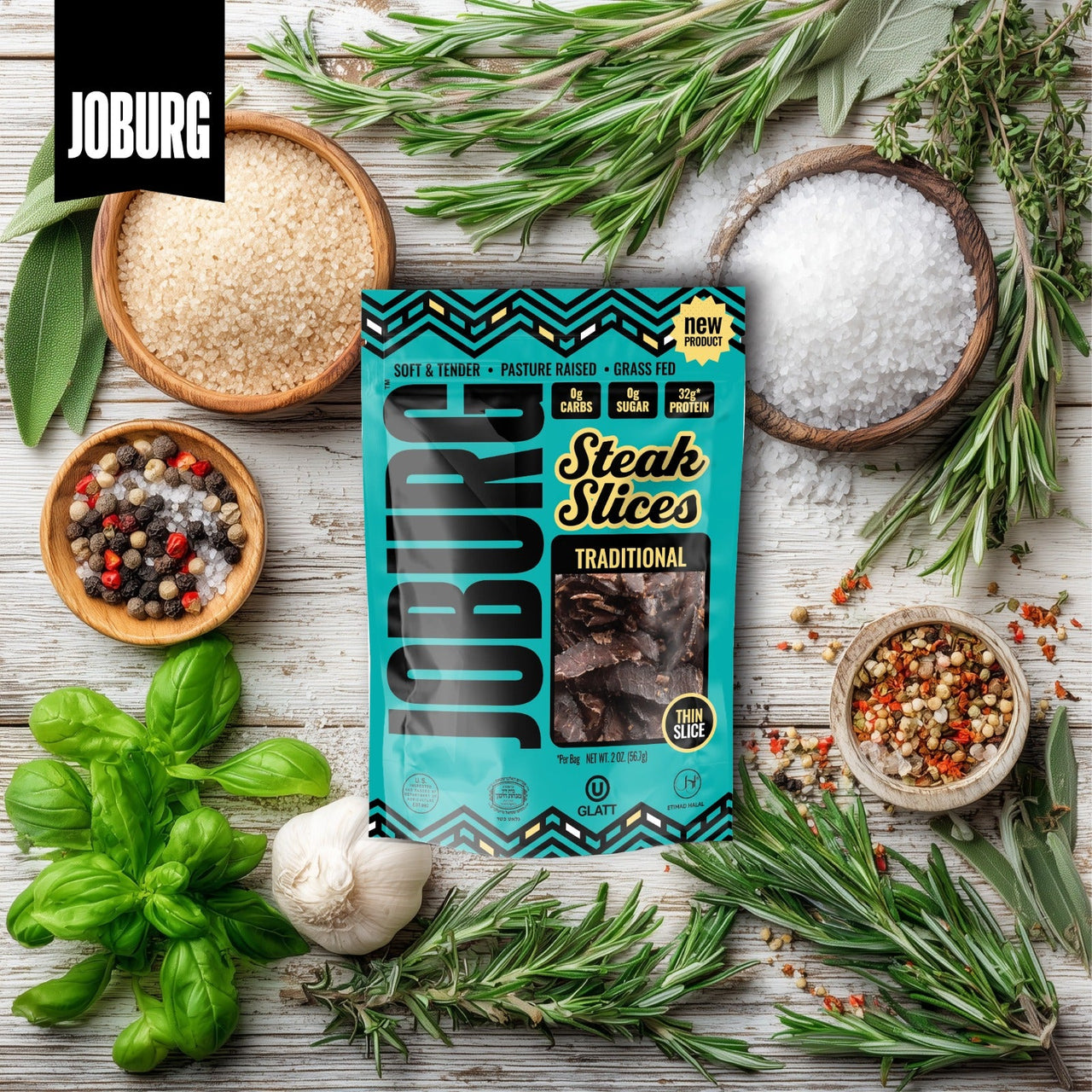 Traditional Beef Biltong Steak Slices - 12 Pack