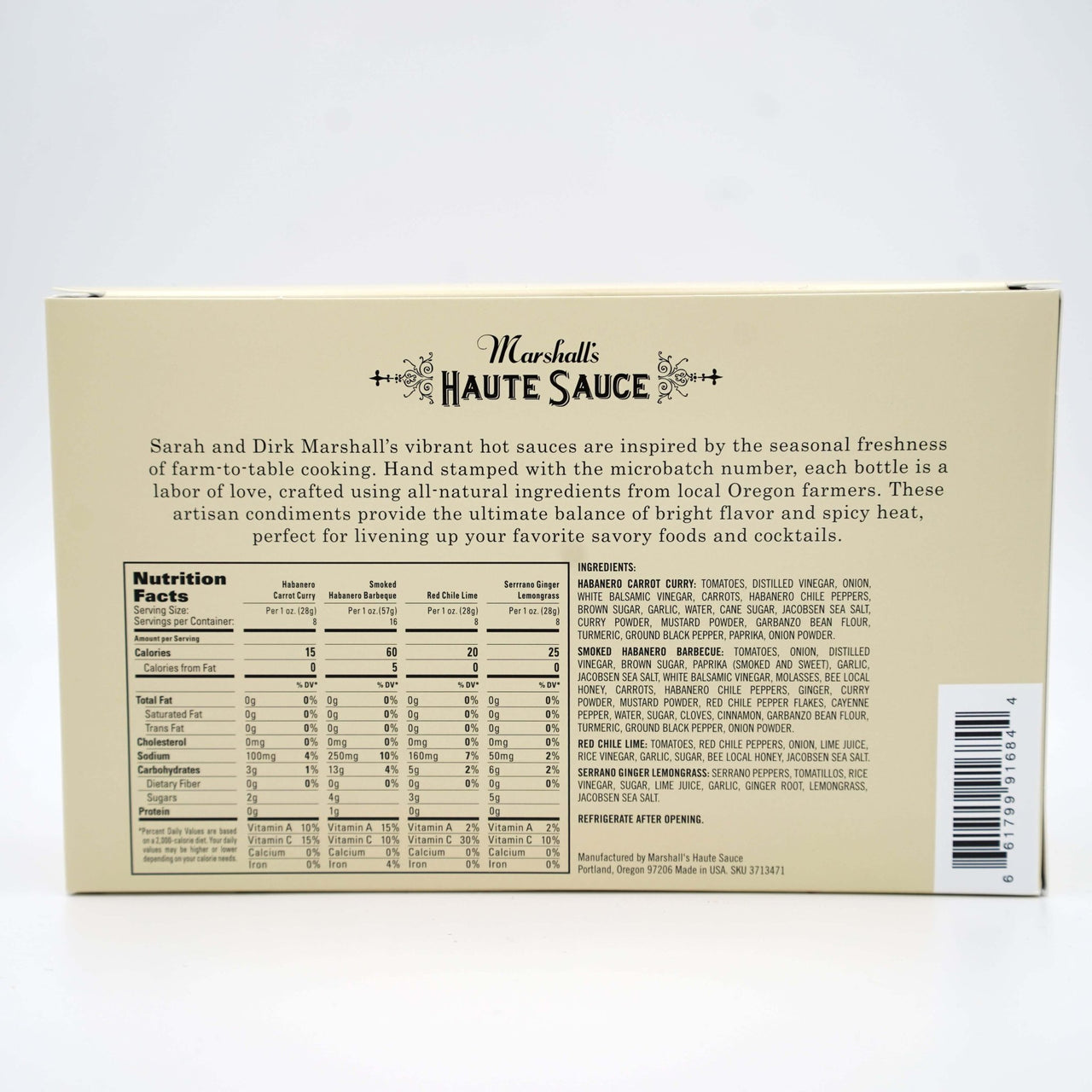 A Haute Sauce Gift Set - Marshall's Haute Sauce - Cooking Gifts For Men and Women - The Pepper Pantry (Formerly Marie Sharp's)