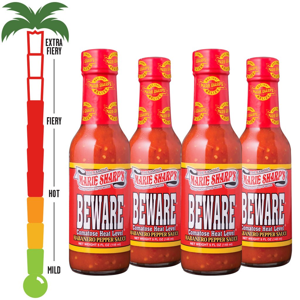 Beware Comatose Habanero Pepper Sauce - 4 Pack - Marie Sharp's Company Store