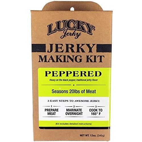 Jerky Making Kit | Pack fo 3 | 12 oz. Box | Black Pepper Flavor | Easy To Make | Designed To Accent The Flavor Of Meat | Bold Black Pepper Taste With Hints Of Garlic & Onion | Perfect Amount Of Zing  | Seasons 20 LBS. Of Meat