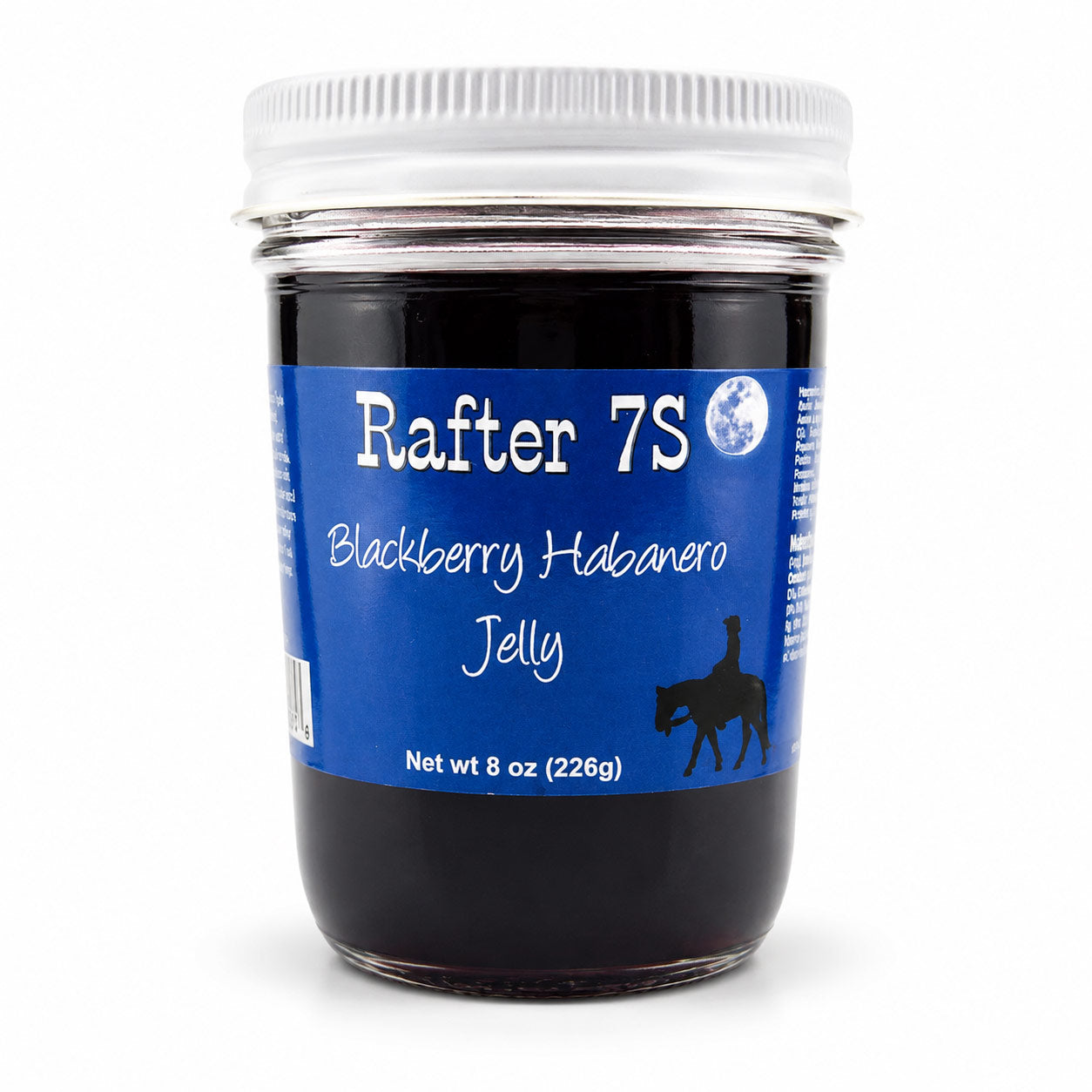 Blackberry Habanero Jelly | 8 oz. | 3 Pack | Fruity Spice | Hand-Picked Berries | Sweet & Spicy Jelly | Made in Paxton, NE | Rafter 7S