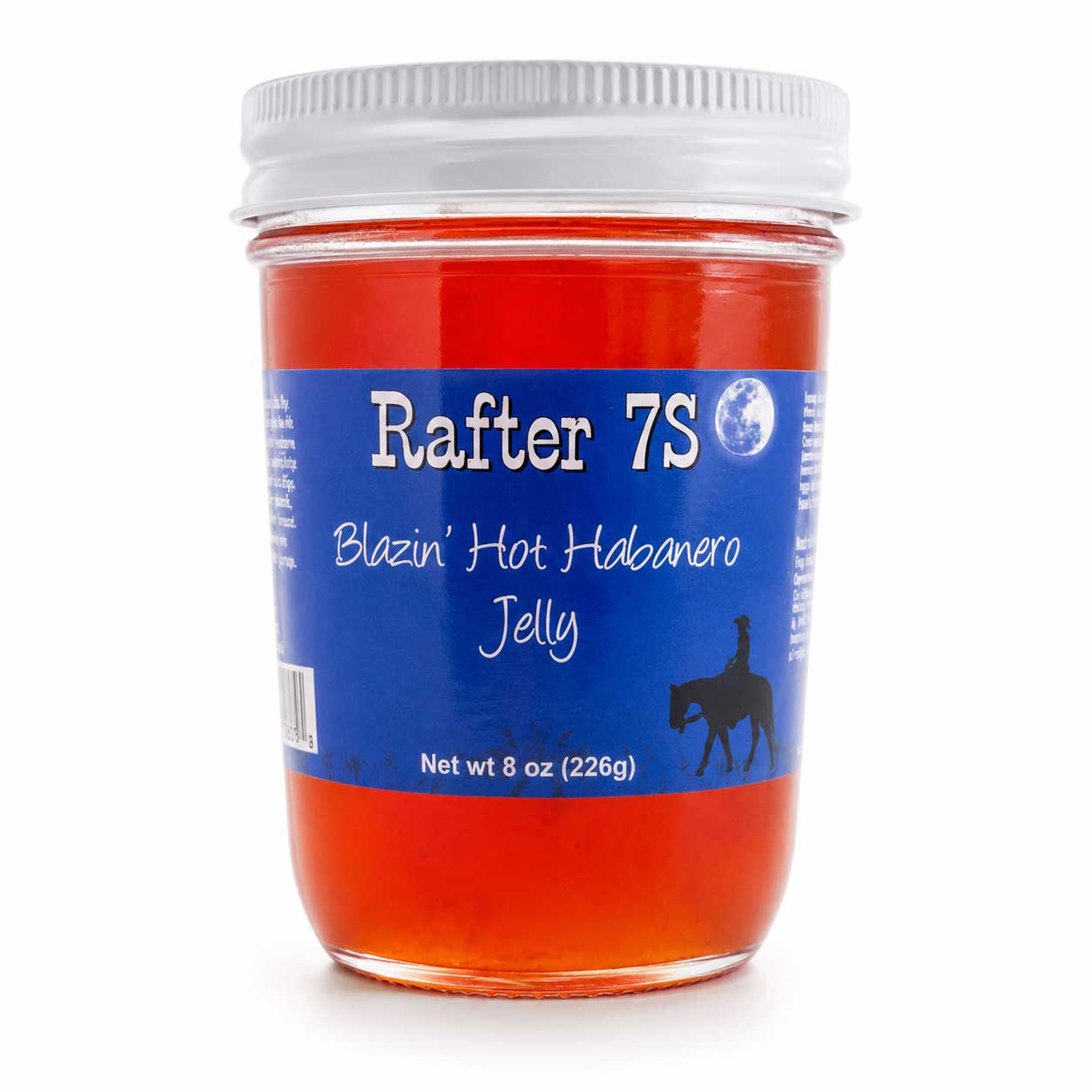 Blazin' Hot Habanero Jelly | 8 oz. | 3 Pack | Flaming Fruit Jelly | Cream Cheese Dip | Made in Paxton, NE | Rafter 7S