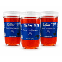 Blazin' Hot Habanero Jelly | 8 oz. | 3 Pack | Flaming Fruit Jelly | Cream Cheese Dip | Made in Paxton, NE | Rafter 7S