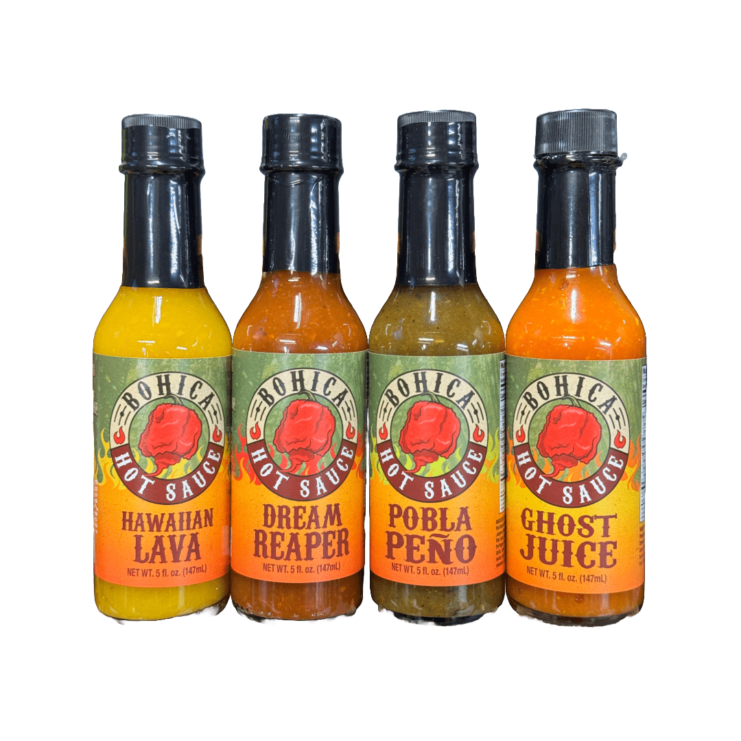 Bohica Hot Sauce - The Set (4 Pack) - The Pepper Pantry (Formerly Marie Sharp's)