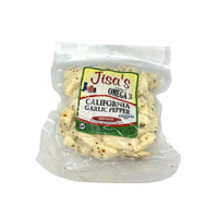 California Garlic Pepper Nuggets | Pack of 6 | 8 oz Each | Artisan Cheese | Made in Small Batches | Jisa's Farmstead Cheese