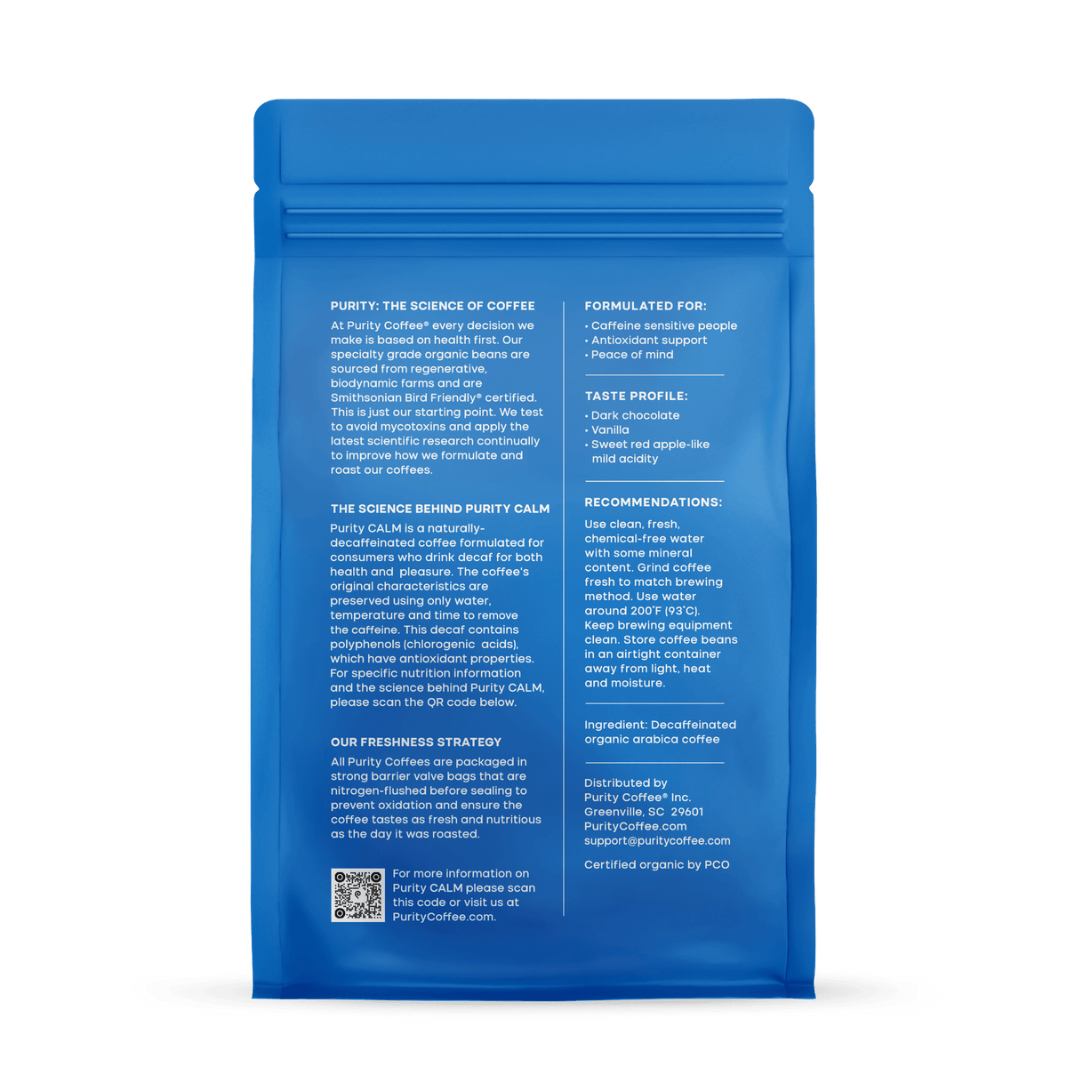 CALM: Decaf Whole Bean Coffee