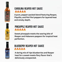 Carolina Reaper Hot Sauce Gift Box - 3-Pack Variety Set